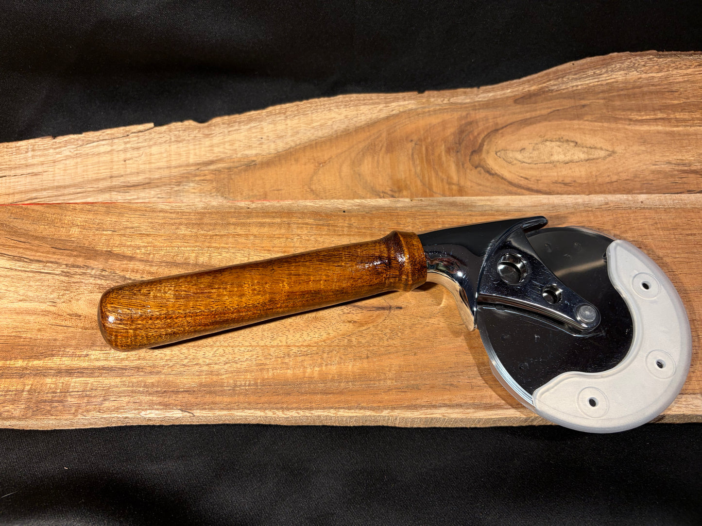 Hand-Turned Hawaiian Koa Pizza Cutter