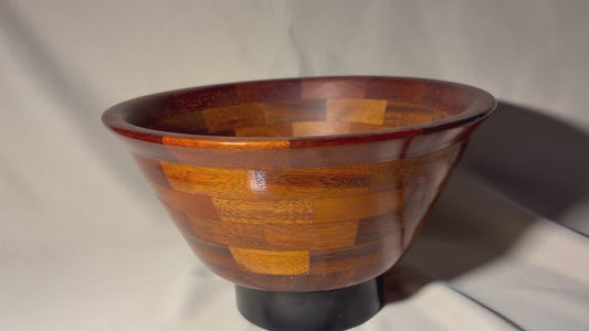 Hand-Turned Segmented Hawaiian Koa Bowl